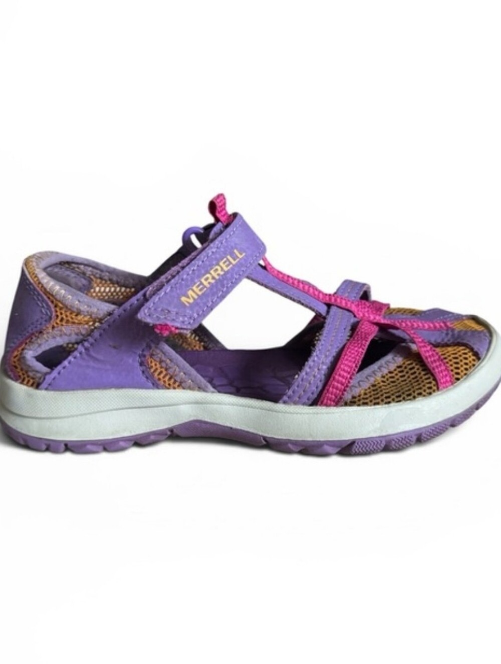 Merrell Dragonfly Sport Sandals Purple Pink Beach Shoes Girls Size 2